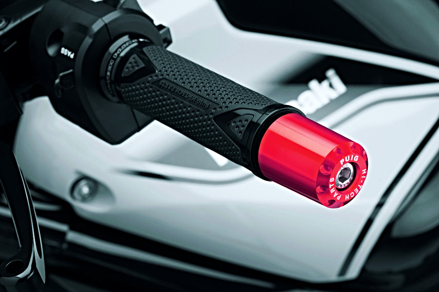 Puig Long Bar Ends For Various Suzuki Models (Red)