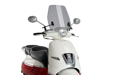 Puig Trafic Screen For Peugeot Django Heritage 50/125/150 (2016 - Onwards) - Smoke