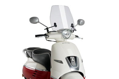 Puig Trafic Screen For Peugeot Django Heritage 50/125/150 2016 - Onwards (Clear)
