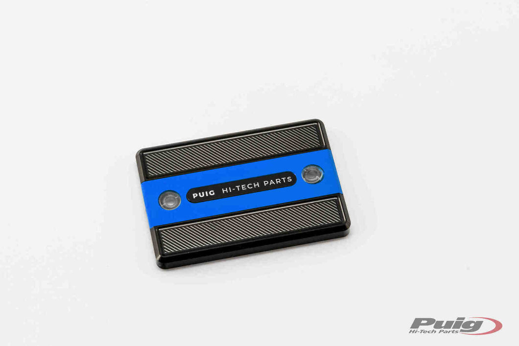 Puig 9267A Brake Fluid Tank Cap For Yamaha Models (Blue)
