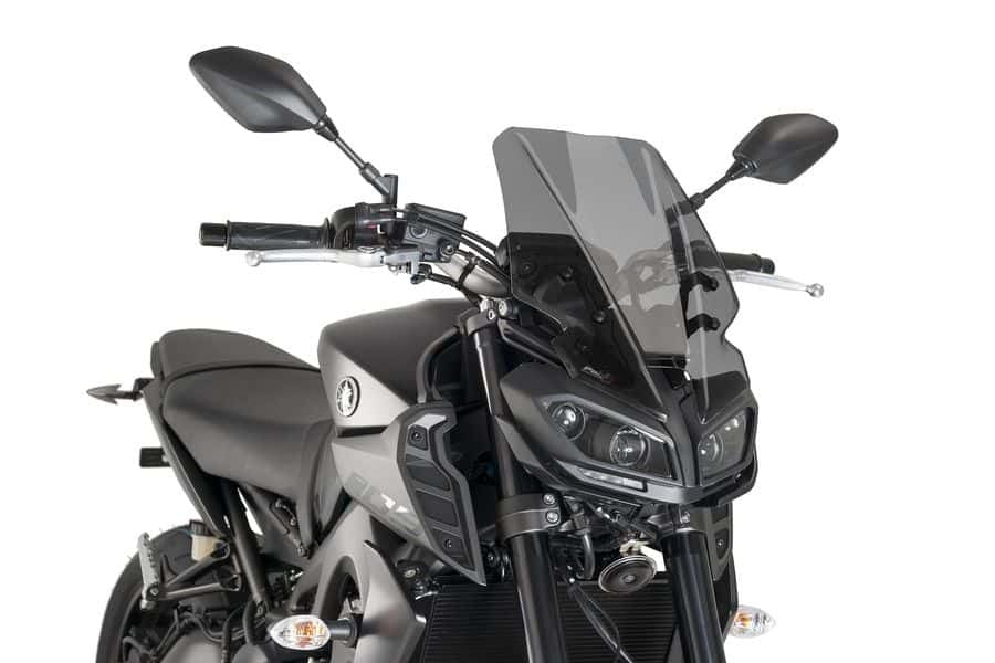 Puig Naked New Generation Touring Windshield To Suit Yamaha MT-09 2013-2020 (Dark Smoke)