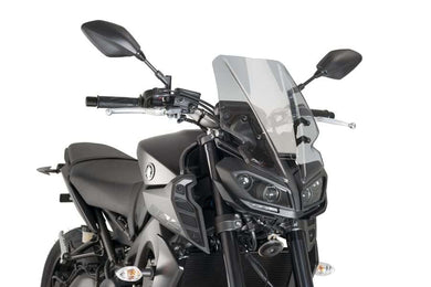 Puig Naked New Generation Touring Windshield To Suit Yamaha MT-09 2017 (Smoke)