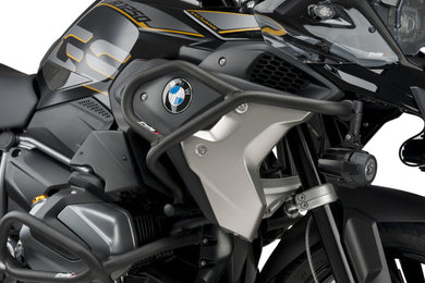 Puig Upper Engine Guards For BMW R1200GS / R1250GS Models (Black)