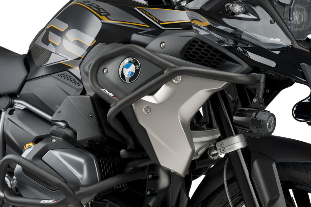 Puig Upper Engine Guards For BMW R1200GS / R1250GS Models (Black)