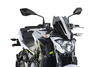Puig New Generation Sport Screen For Kawasaki Z650 2017-2019 (Dark Smoke)