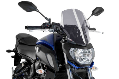 Puig New Generation Touring Screen For Yamaha MT-07 2018-2020 (Light Smoke)