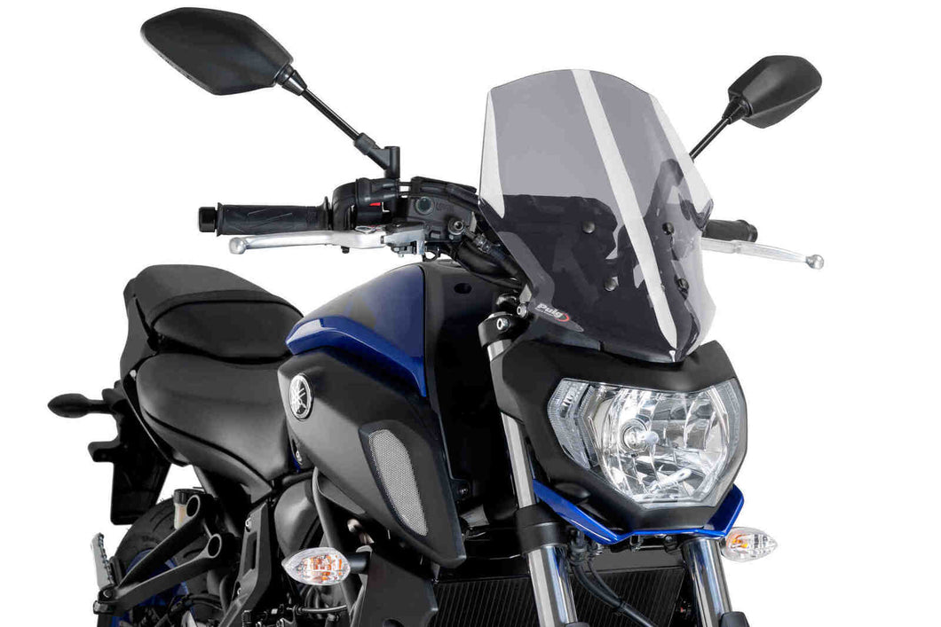 Puig New Generation Touring Screen For Yamaha MT-07 2018-2020 (Light Smoke)