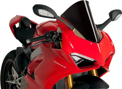 Puig R-Racer Screen For Ducati Panigale V2/V4 (Black)