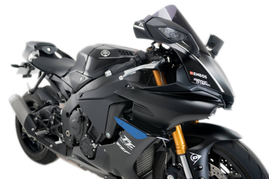 Puig Downforce Sport Spoiler For Yamaha YZF-R1/R1M (Blue)
