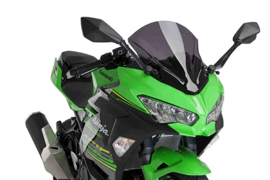 Puig Racing Screen To Suit Kawasaki Ninja 400 (2018-) (Dark Smoke)