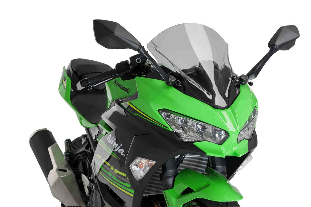 Puig Z-Racing Screen To Suit Kawasaki Ninja 400 (2018 - Onwards) - Smoke