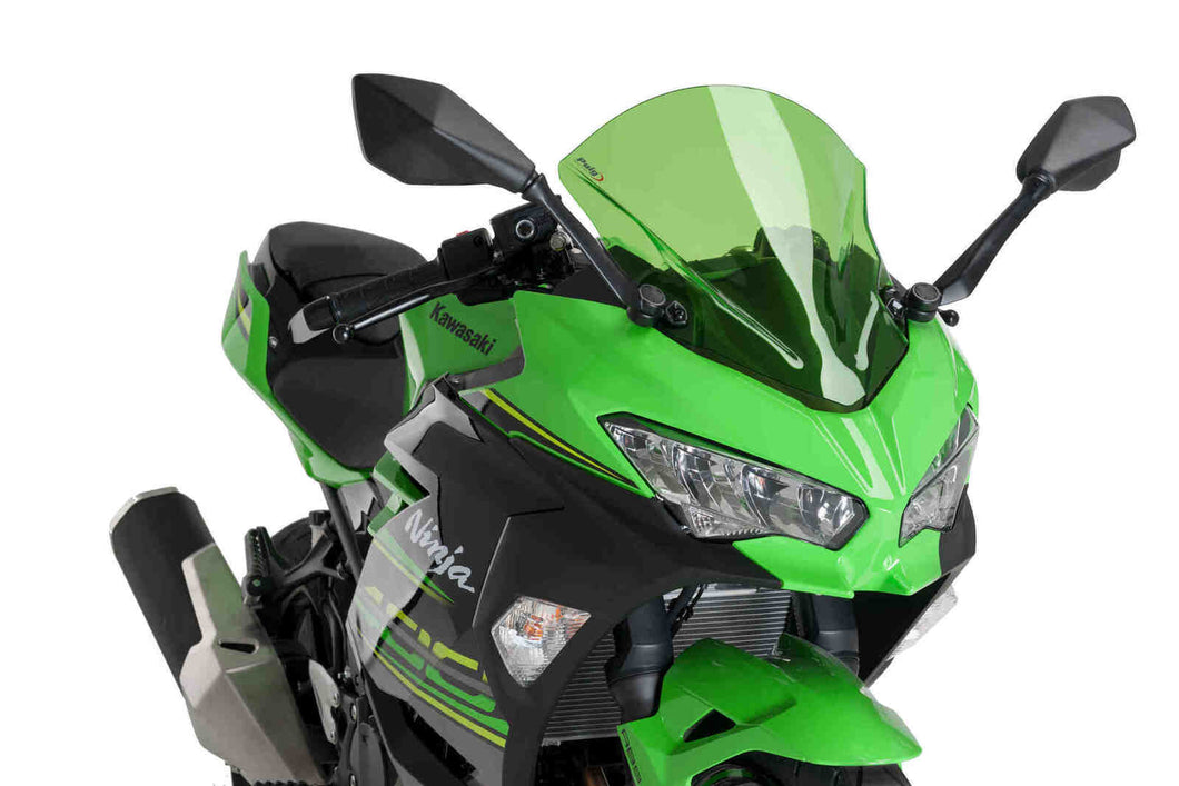 Puig Z-Racing Screen To Suit Kawasaki Ninja 400 (2018 - Onwards) - Green