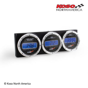 Console Vertical Meter KOSO Meter Console | Black (for 2'' meters) – Motorcycle Race Gear