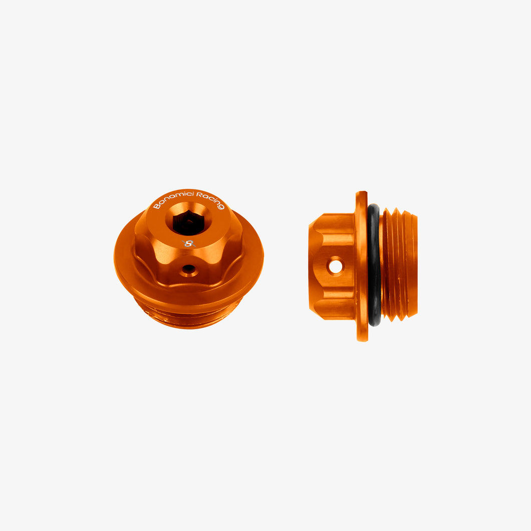 Bonamici Racing Aluminum oil cap for BMW M24x2 - ORANGE