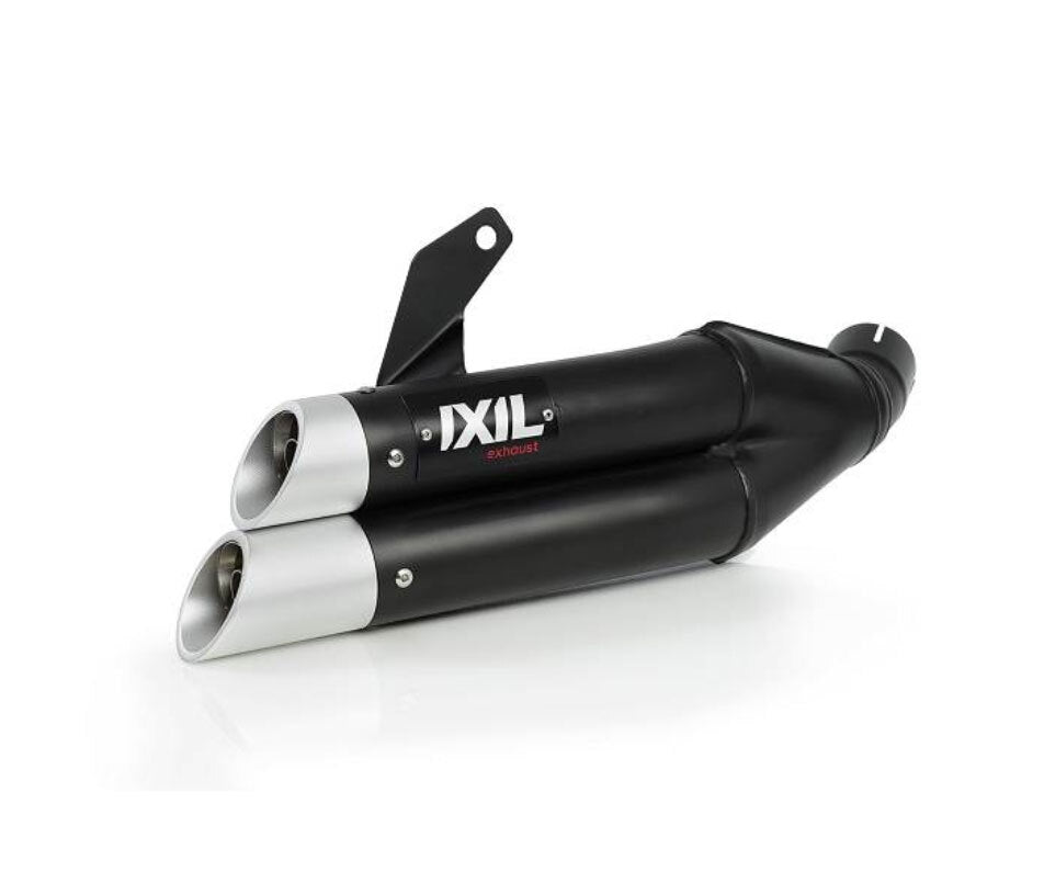 IXIL Dual Hyperlow XL Slip-On For Honda CBR500R / CB500 (2019 - Onwards) - Black