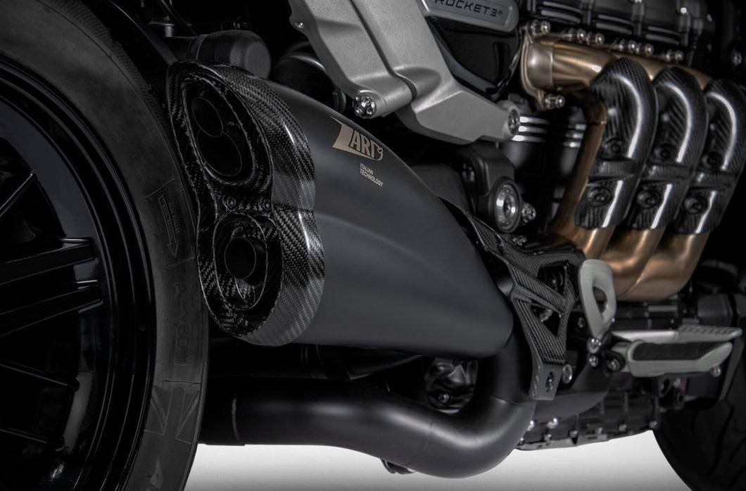Zard Racing Slip-On Exhaust For Triumph Rocket 3 (2021 - Onwards) - Black