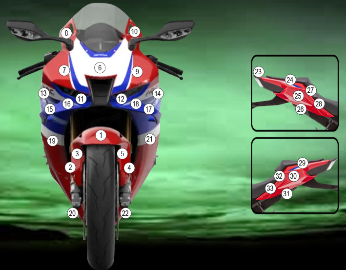 Eazi-Guard Paint Protection Film for Honda CBR1000RR-R 2024 gloss