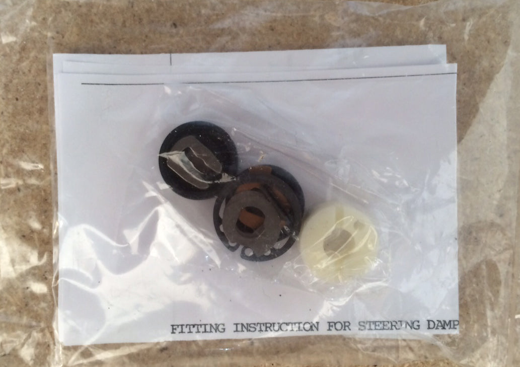 LSL Steering Damper Repair Kit(Colour And Type:Titanium, Round, 22.3mm)