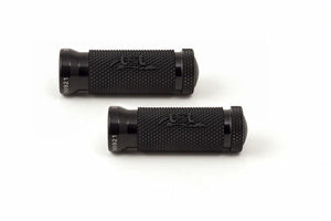 LSL Aluminium Racing Foot Pegs With Rubber(Colour:Silver)