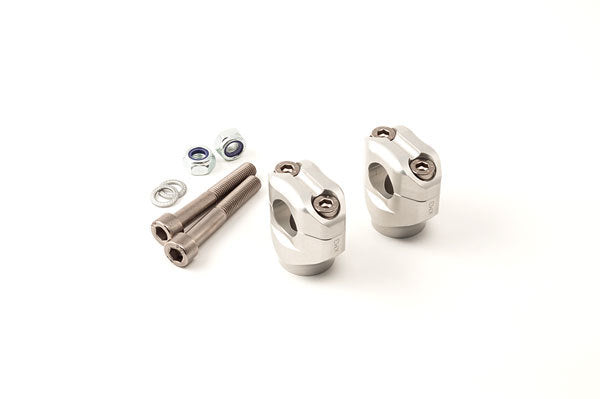 LSL Universal Clamps For 22.2mm Handlebars(Colour:Silver)