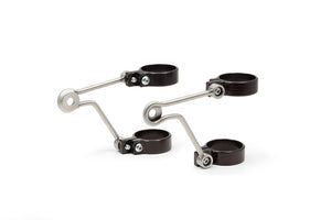LSL Stainless Steel Headlight Brackets Without Indicator Holes (54mm clamps)