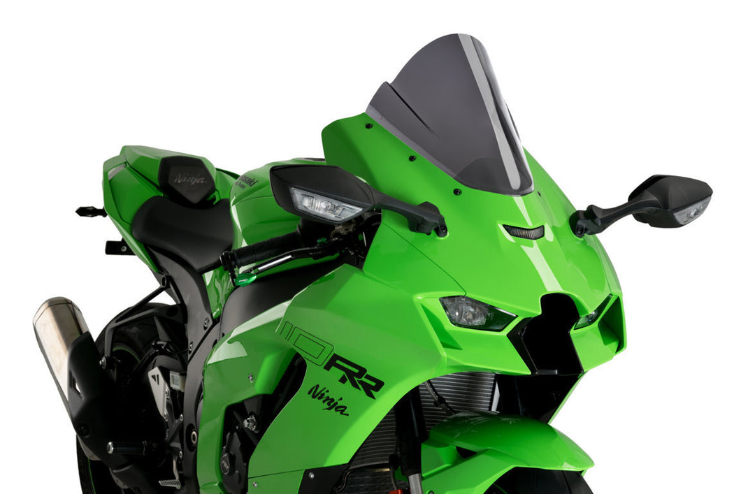 Puig Z-Racing Screen Compatible With Kawasaki ZX-10R/RR 2021 - Onwards (Dark Smoke)