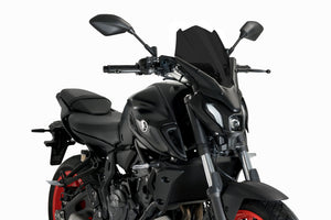Puig New Generation Touring Screen Compatible With Yamaha MT-07 2021- Onwards (Dark Smoke)