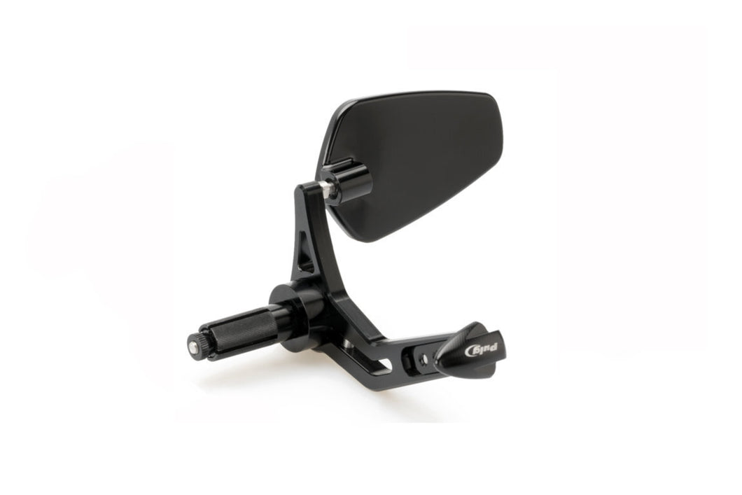 Puig Clutch Lever Protector With Rearview Mirror Pro (Black)