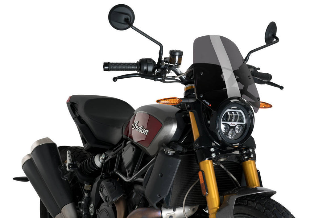Puig New Generation Sport Screen Compatible With Indian FTR 1200 (2019 - Onwards) - Dark Smoke