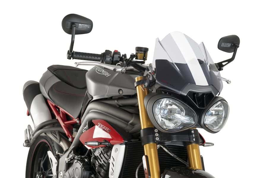 Puig New Generation Sport Screen Compatible With Triumph Street/Speed Triple R/RS/S (Clear)