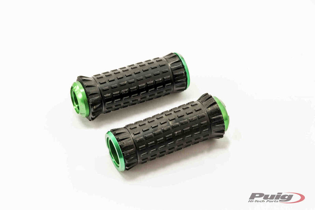 Puig R-Fighter S Footpegs (Green)
