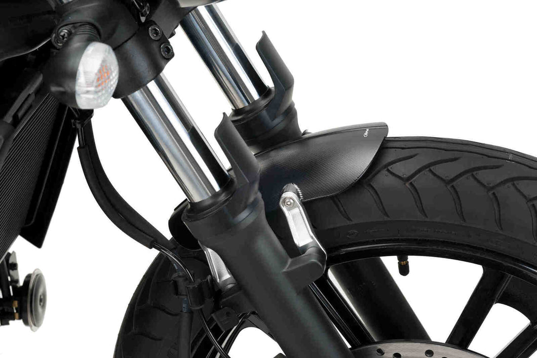 Puig Aluminium Front Fender Compatible with Kawasaki Vulcan S/Cafe 2015 - Onwards (Black)