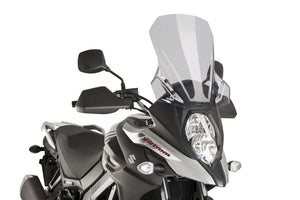 Puig Touring Screen Compatible With Suzuki DL650/XT V-Strom 2017 - Onwards (Light Smoke)