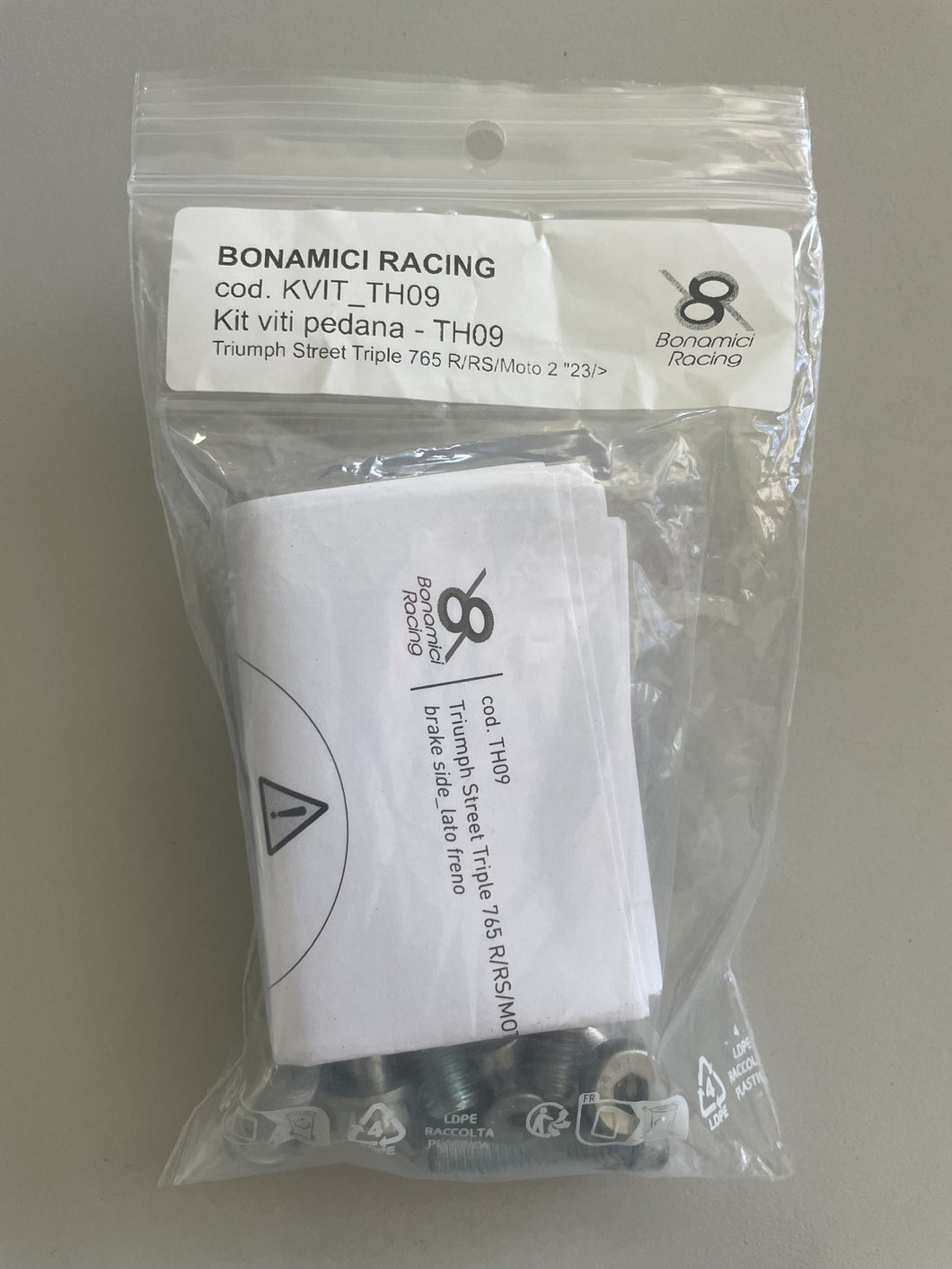 Bonamici Racing Screw Kit For TH09 Rearsets
