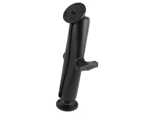 RAM-101U-D - RAM C Size 1.5  Ball Mount with Long Double Socket Arm  2 2.5  Round Plate with AMPs hole pattern