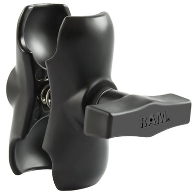 RAM-201U-B - RAM Short Double Socket Arm for 1.5  Balls (Overall Length: 3.5 )