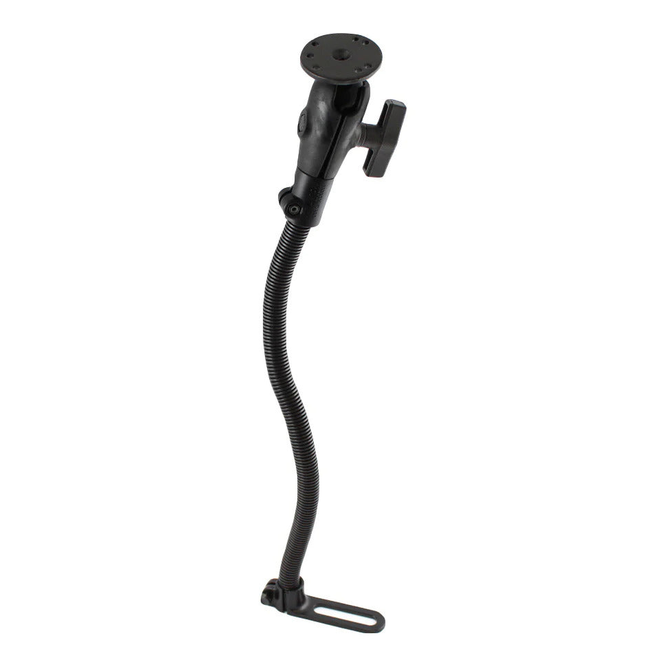 RAM-316-1-202U - RAM Pod I Vehicle Mount with 18  Aluminium Rod and Round Plate