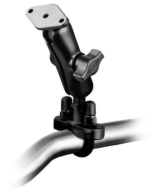 RAM-B-149ZU - RAM Handlebar Rail Mount with Zinc Coated U-Bolt Base for Rails from 0.5  to 1.25  in Diameter