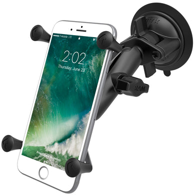 RAM-B-166-UN10U - RAM Twist-Lock Suction Cup Mount with Universal X-Grip Large Phone/Phablet Cradle