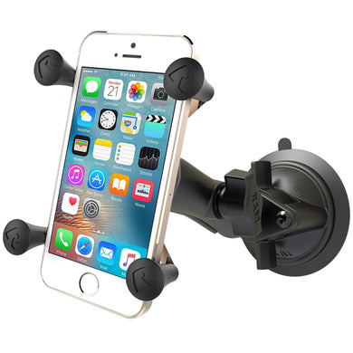 RAM-B-166-UN7U - RAM Twist Lock Suction Cup Mount with Universal X-Grip Cell Phone Holder