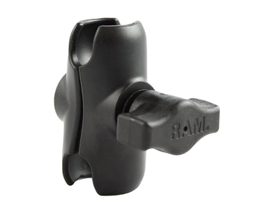 RAM-B-201U-A - RAM Short Double Socket Arm for 1  Ball Bases - Overall Length: 2.38