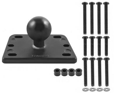 RAM-B-345U - RAM Motorcycle Brake/Clutch Reservoir Cover Base with 1  Ball Centered
