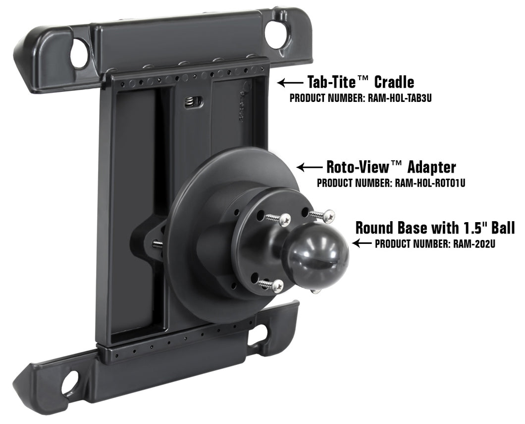 RAM-HOL-ROTO1U - RAM Roto-View Adapter Plate