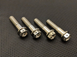 RaceFasteners Titanium Drilled Hex Fork Bottom Pinch Bolts For Ducati Panigale 959 (2015 - 2017)