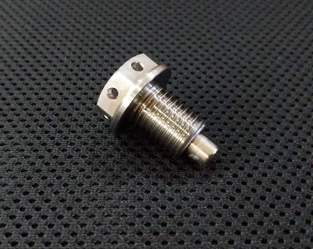 RaceFasteners Titanium Magnetic Drilled Sump Plug M14-1.5p For Yamaha YZF-R1