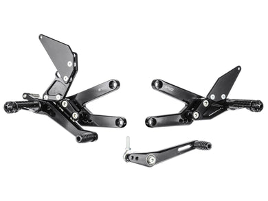 Bonamici Racing Rearsets Compatible With Triumph Daytona With Quickshifter (2013-2017) - Street Version