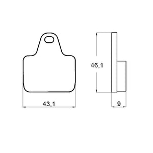 Accossato Brake Pads ZXC Compound for PZ001 PZ002 PZ004 PZ008