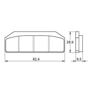Accossato Brake Pads ZXC Compound for PZ005 PZ007