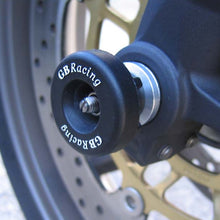 Load image into Gallery viewer, GBRacing Front Spindle Protectors for Triumph Daytona 675 Street Triple / R