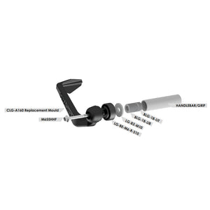 GBRacing Clutch Lever Guard A160 with 18mm Insert and 10mm Spacer